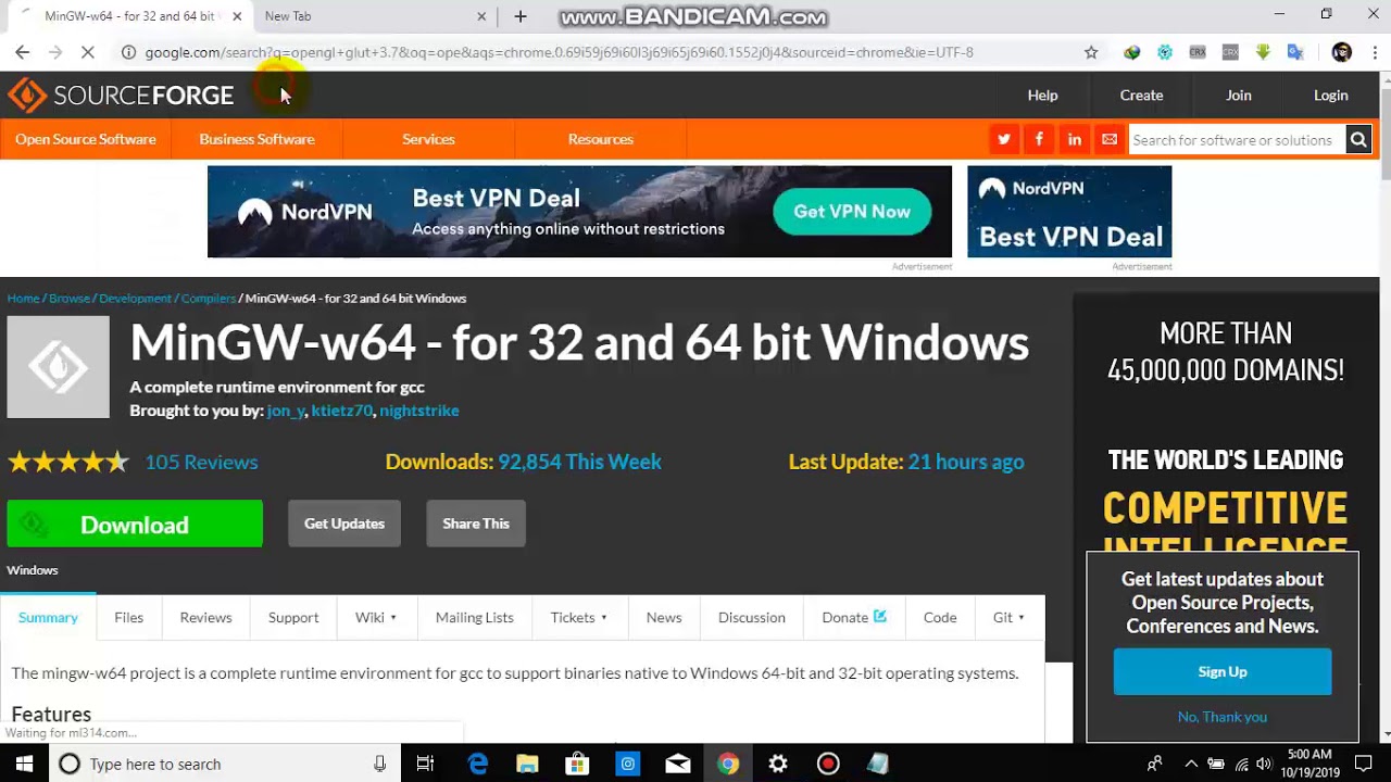 Opengl (glut) Configuration in dev c++ using mingw