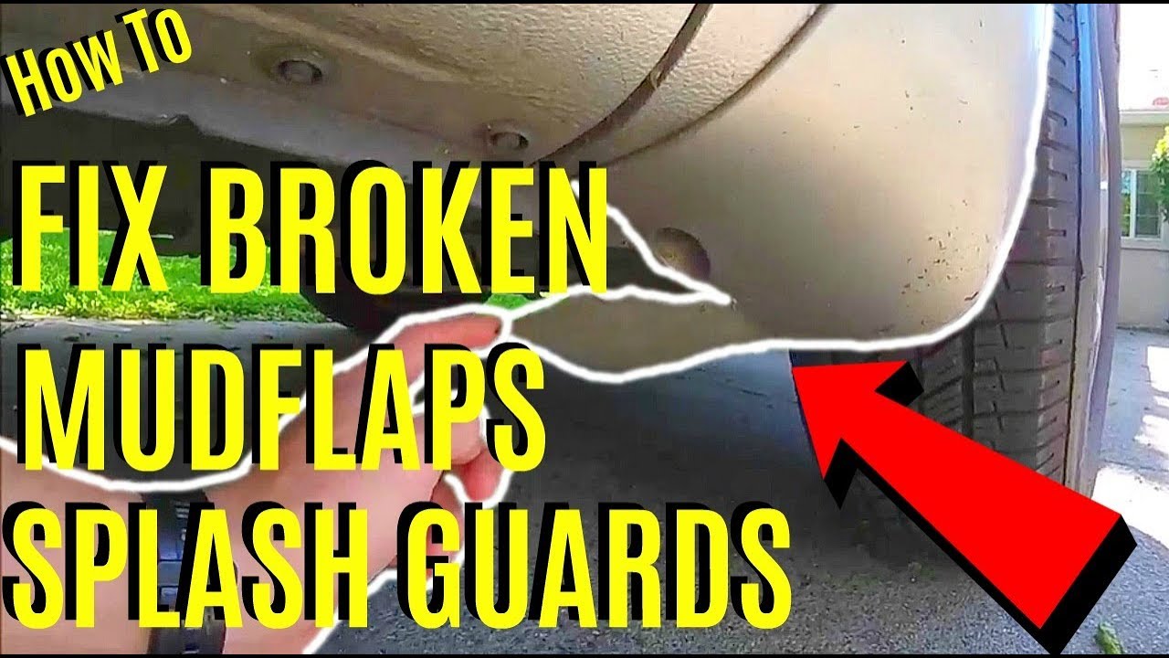 How To Fix Broken or Cracked Mud Flaps Splash Guard -Jonny DIY