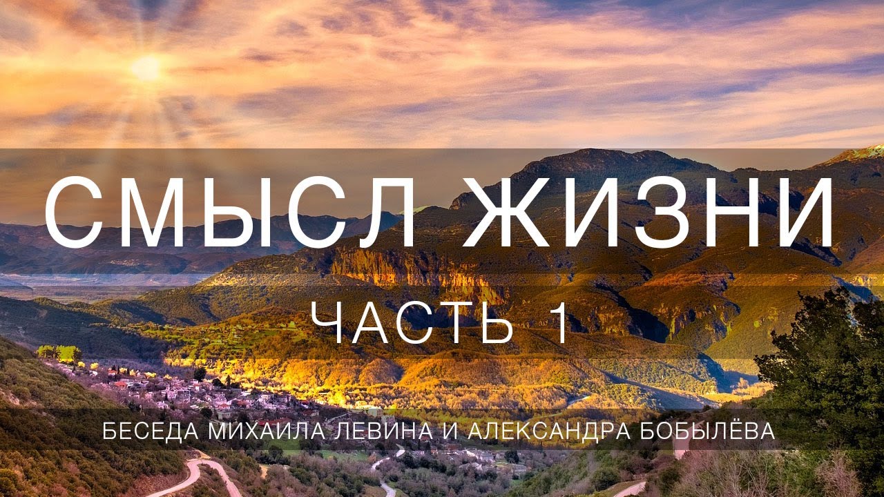 Смысл жизни, часть 1 // беседа Михаила Левина с Александром Бобылёвым