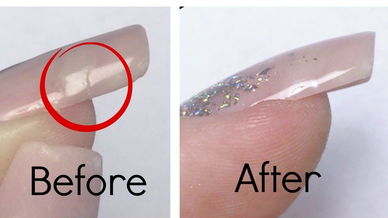 How to: fix crack on the side of the nail with acrylic | Tutorial