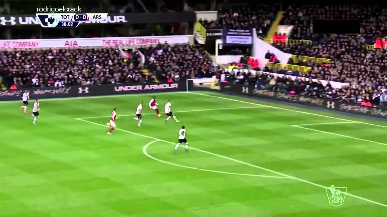 Aaron Ramsey Backheel Goal Vs Tottenham HD 2:2 English Commentary