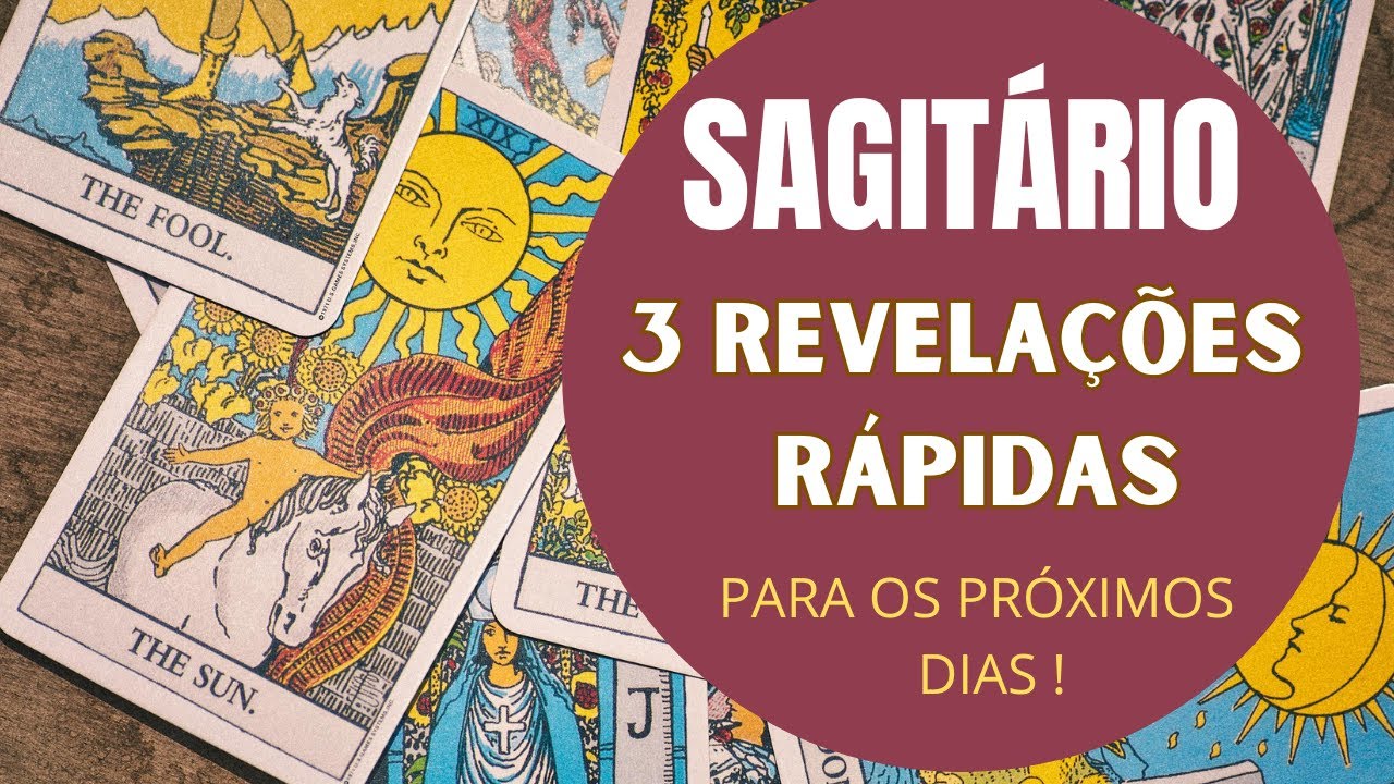 SAGITÁRIO♐| 3 REVELAÇÕES (RÁPIDAS) PARA OS PRÓXIMOS DIAS! (PREVISÕES/TAROT/SIGNOS).
