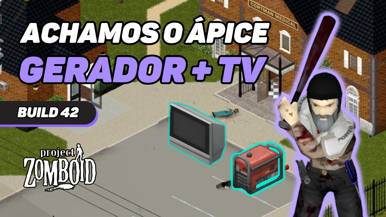 Achei gerador e televisão no começo da run no Project Zomboid - Build 42 [PT/BR] [EPISODIO 3]