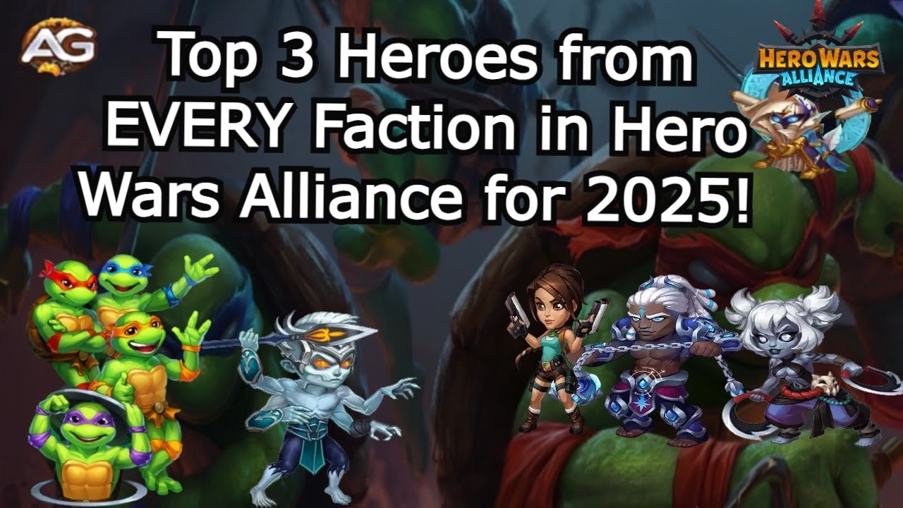 Top 3 Heroes from EVERY Faction in Hero Wars Alliance for 2025!  Meta Predictions & Must-Have Picks!