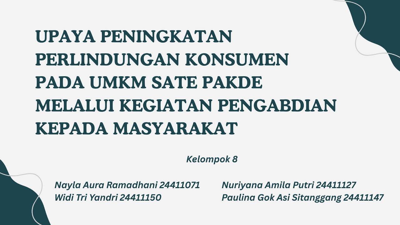 PRESENTASI LAPORAN HUKUM BISNIS