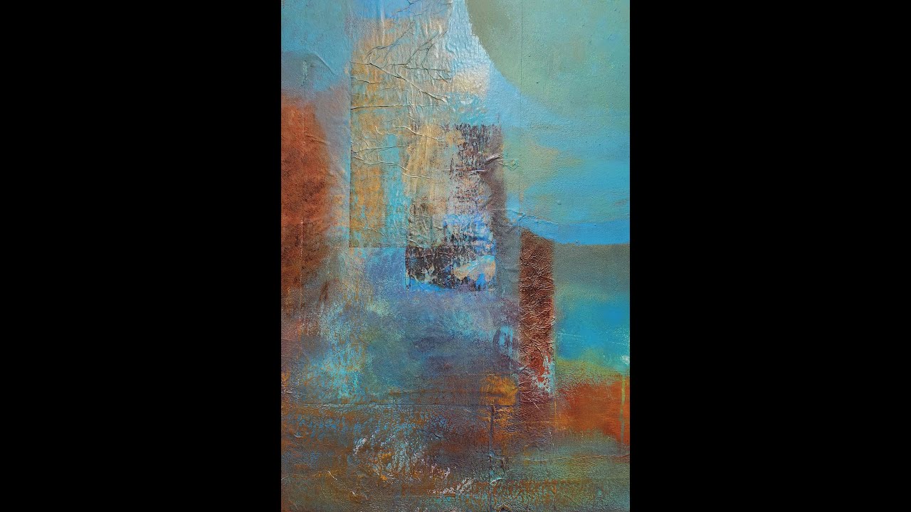 Peinture abstraite PAPIER COLLÉ vidéo 3