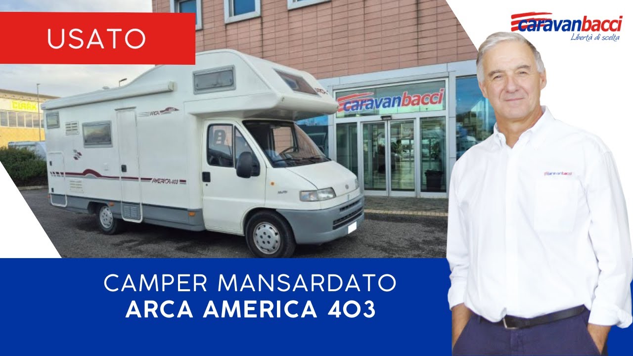 VENDUTO Occasione camper USATO mansardato 6 posti letto | Arca America 403