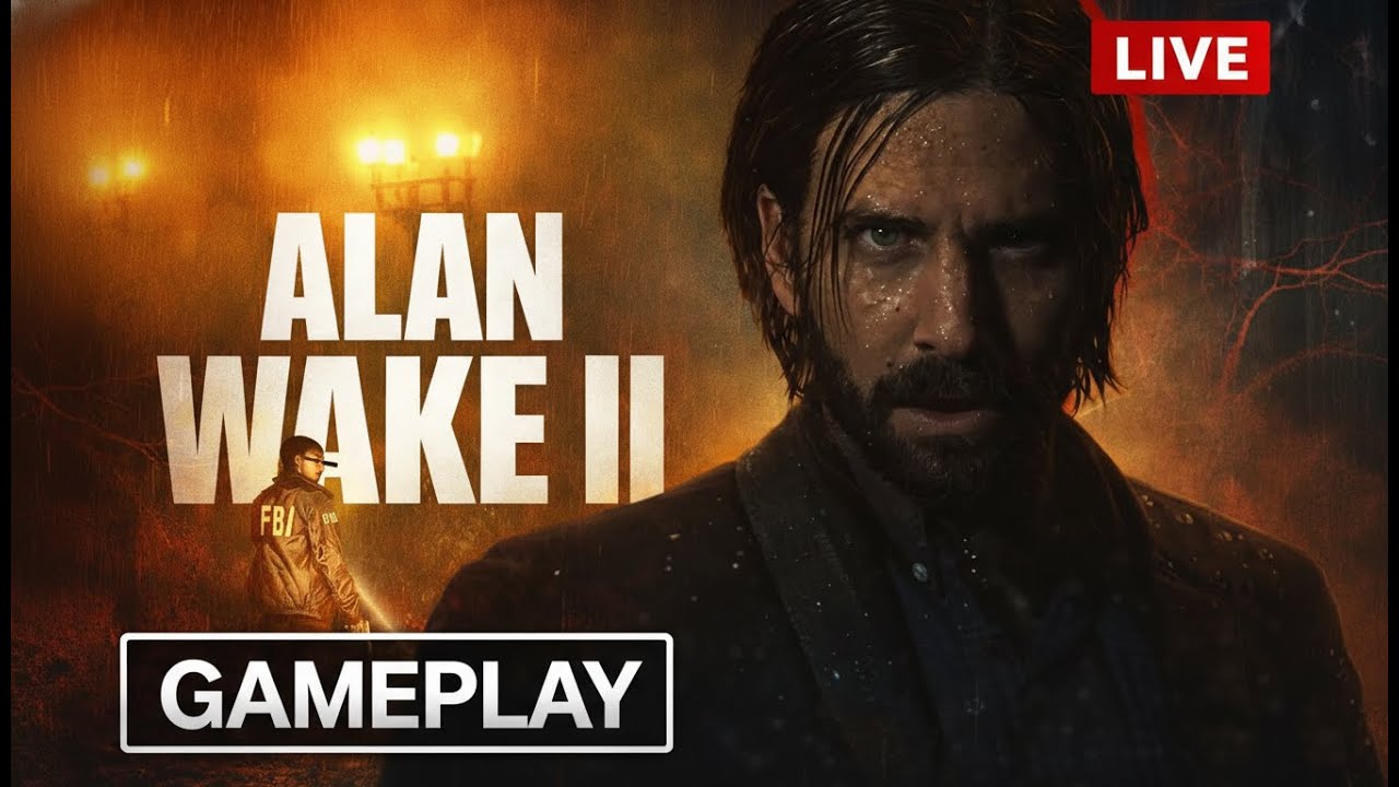 ALAN WAKE 2 First Blind Playthrough LIVE | Part 1 - Diving into the Darkness!