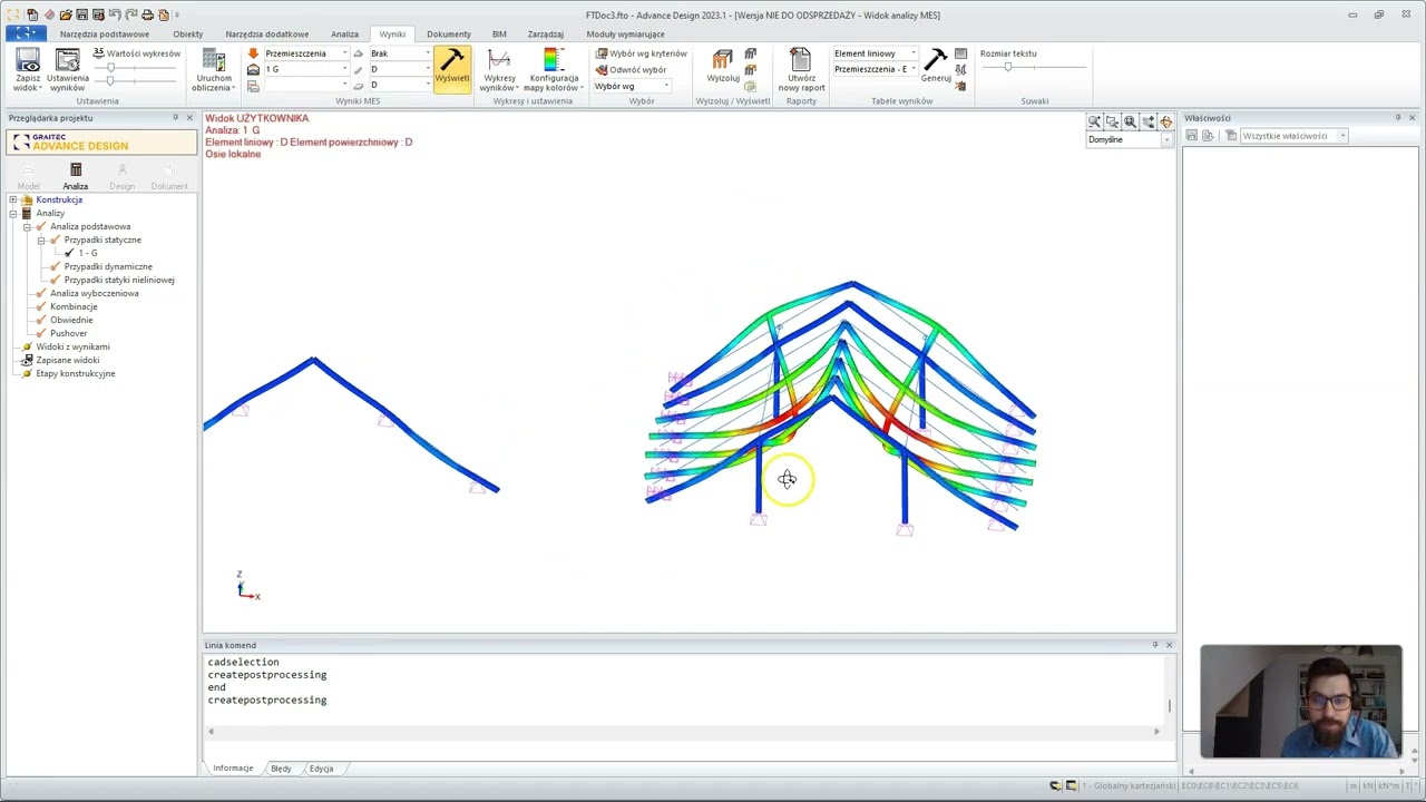 Advance Design - Więźba 2D vs 3D