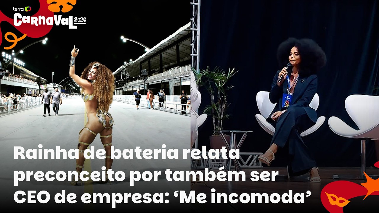 Rainha de bateria relata preconceito por também ser CEO de empresa: ‘Me incomoda’