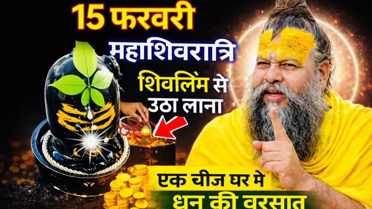 15 फरवरी महाशिवरात्रि 2026 | शिवलिंग से ये एक चीज़ घर लाओ | धन की वर्षा होगी 