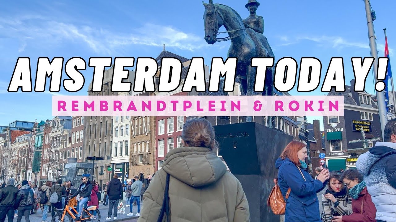 AMSTERDAM STREETS TODAY! ft. Rembrandtplein & Rokin | The Netherlands Walking Tour 2023 [4K HD]