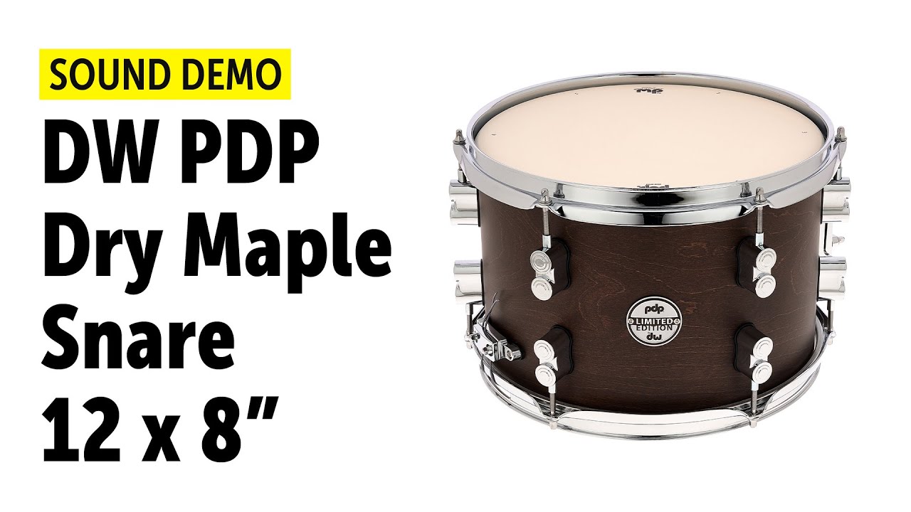 DW PDP | Dry Maple | 12x8 Limited Ed. Snare | Sound Demo