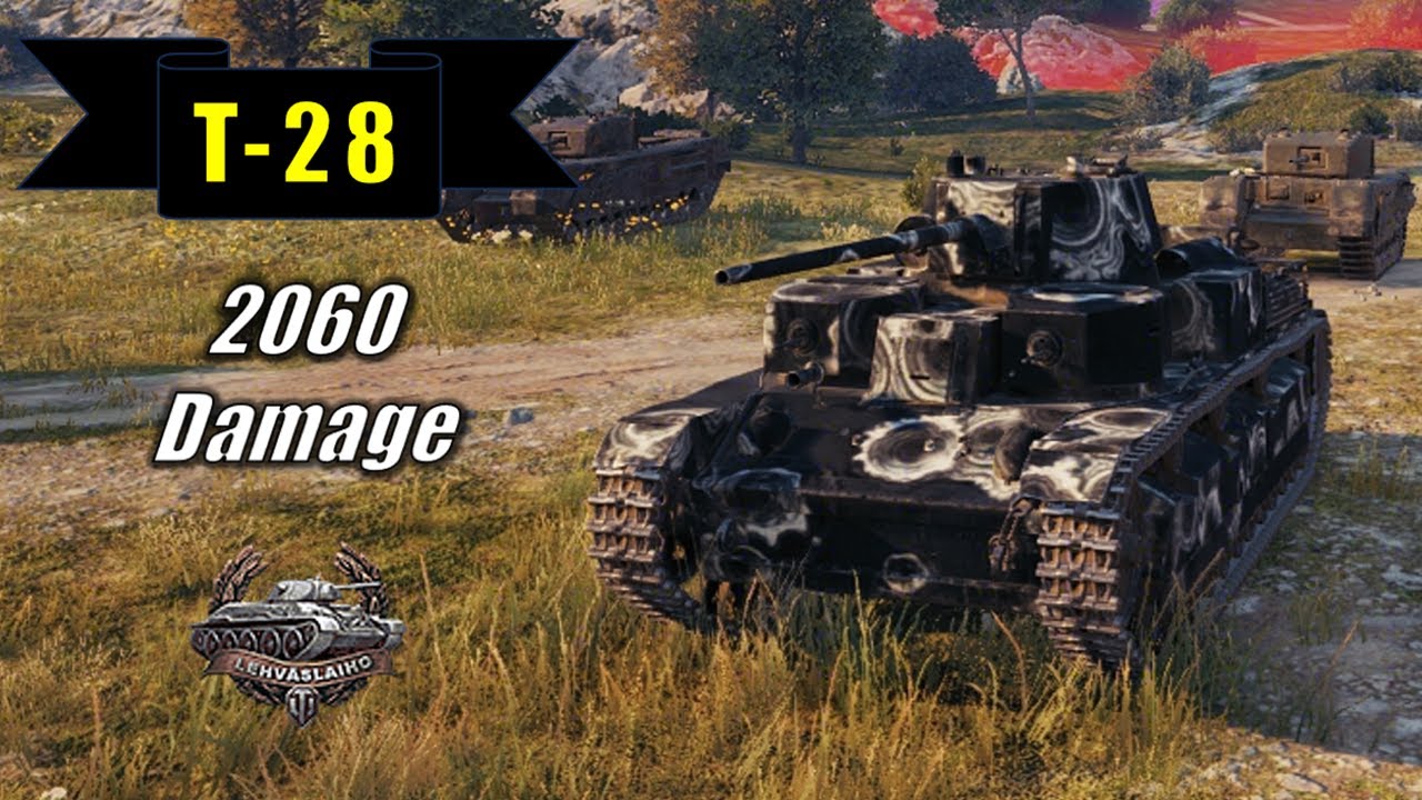 2060 Damage with T-28 | Abbey | Lehväslaiho's Medal | World of Tanks | #5