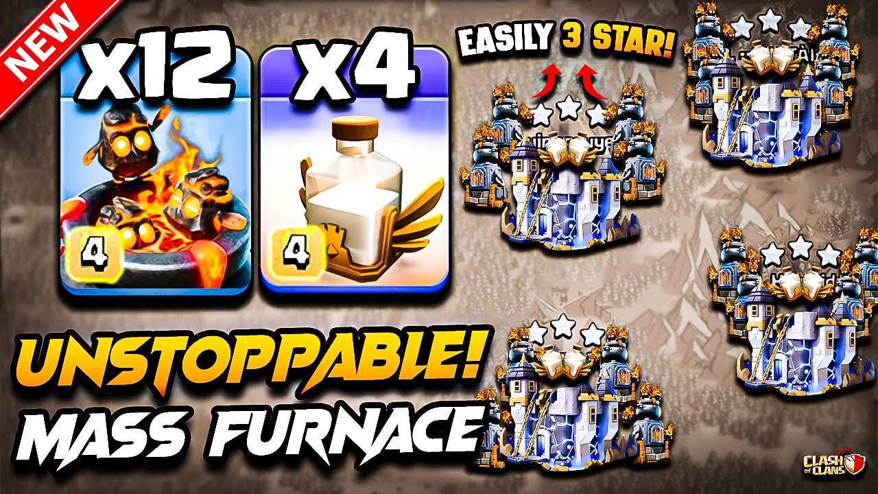 Th18 FURNACE Attack Clash of Clans 2026 | Best TH18 Attack Strategy With FURNACE REVIVE Town Hall 18