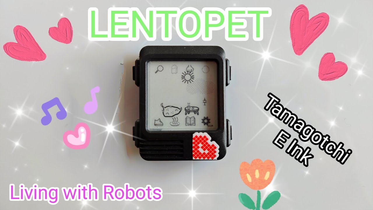 LENTOPET the coolest TAMAGOTCHI with E Ink technology I've ever seen #pet #tamagotchi #robot #review