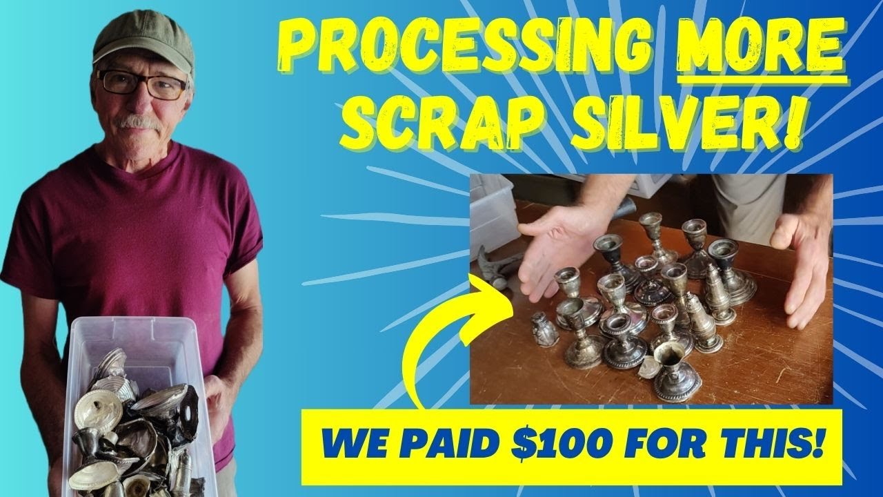 Is Weighted Sterling Worth Anything? We Spent $100 on All This and Process the ENTIRE Lot for Scrap