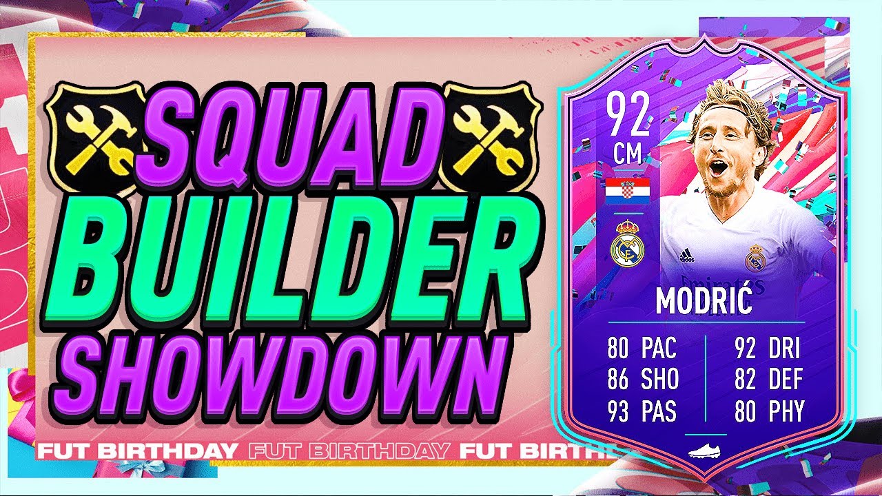 SQUAD BUILDER SHOWDOWN FUT ДЕНЬ РОЖДЕНИЯ МОДРИЧА! FIFA 21 ULTIMATE TEAM