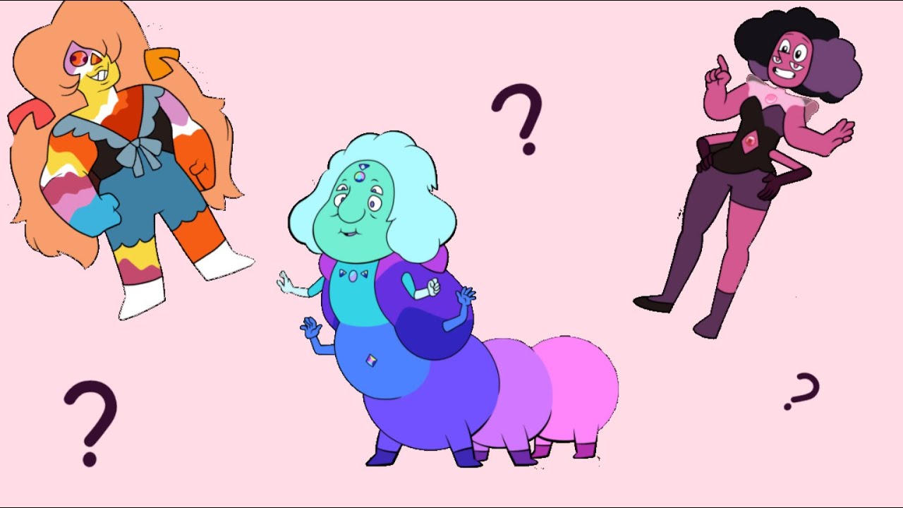 Unfused Fluorite, Rhodonite, and Crazy Lace Agate (fan art)