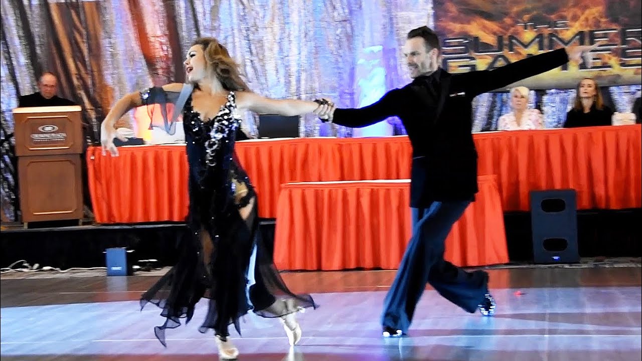 05 Sergei Solodov & Ekaterina Maslennikova Viennese Waltz Show Dance at 2022 FADS PA Summer Games