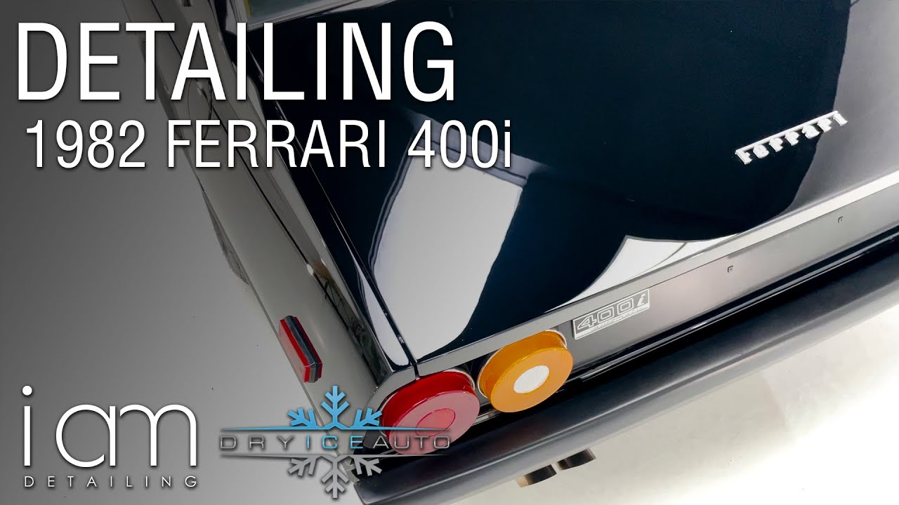 Detailing - 1982 Ferrari 400i Paint Correction, Ceramic Coating and Interior cleaning