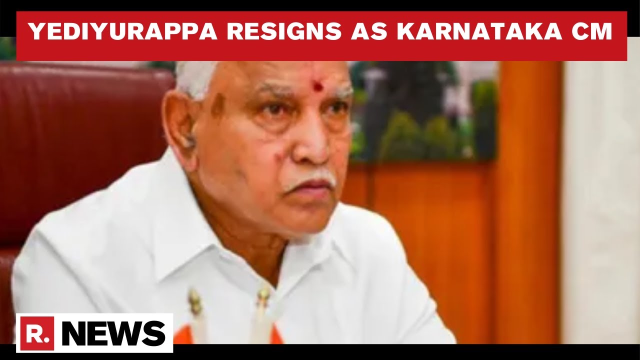 BS Yediyurappa Announces Resignation As Karnataka CM After 2 Yr Term; Breaks Down At Event