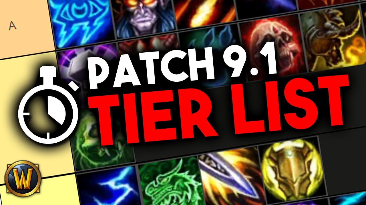 9.1 Tier List by Nubkeks in 1:56 - World of Warcraft
