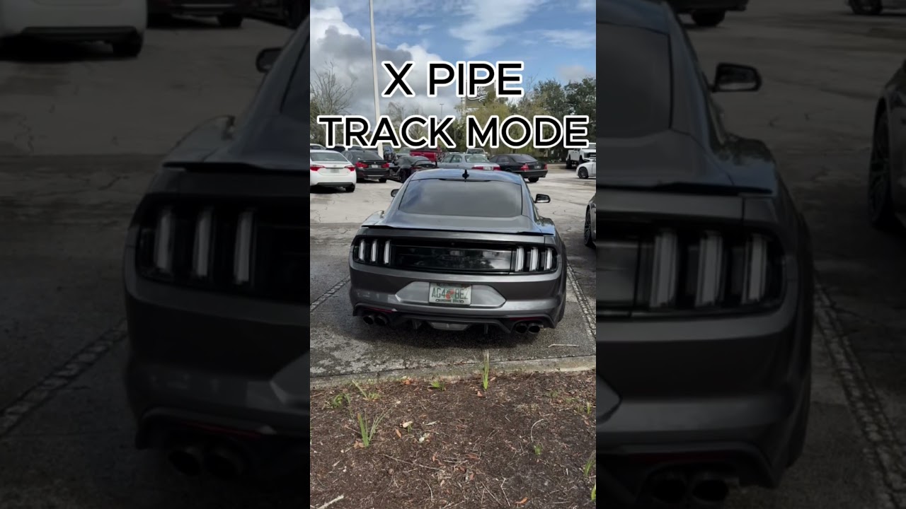 X PIPE OR H PIPE? #mustang #exhaust #loud #comparison #trending #foryou #viralshort