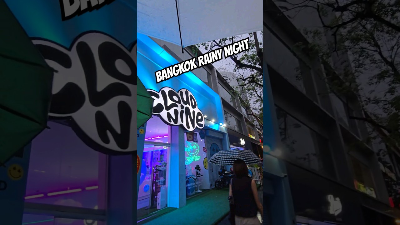 Bangkok Rainy Season Evening Walk #monsoon #rainyseason #bangkoktourism