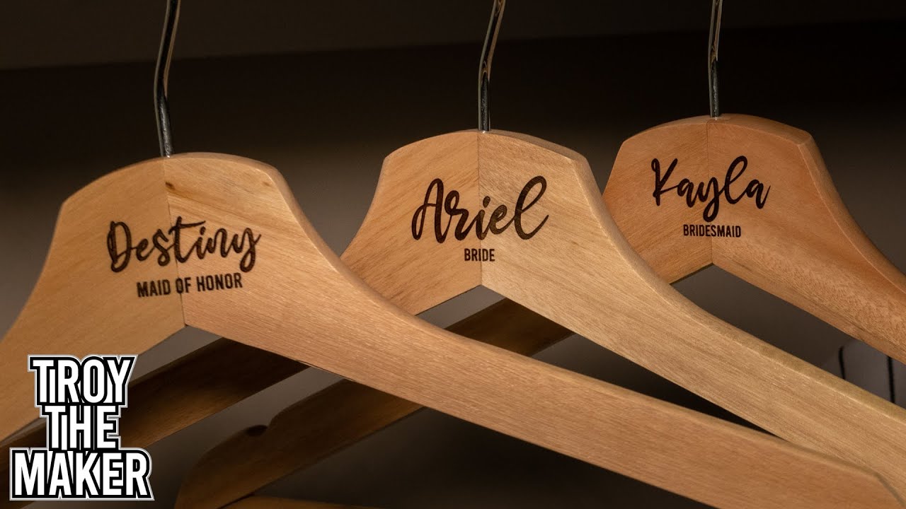 Laser Engraving on Wooden Hangers | Glowforge