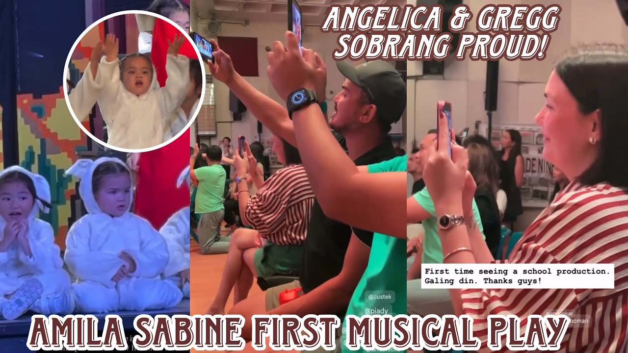 First musical play ng anak nina Angelica Panganiban at Gregg Homan 💫 proud na proud kay Amila