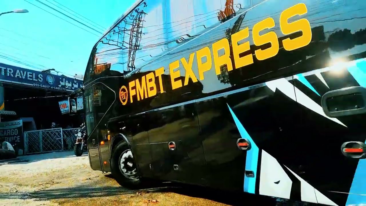 Luxury Travel Experience: FMBT YutongMaster ZK6127HSP Bus from Rawalpindi/Islamabad to Lahore