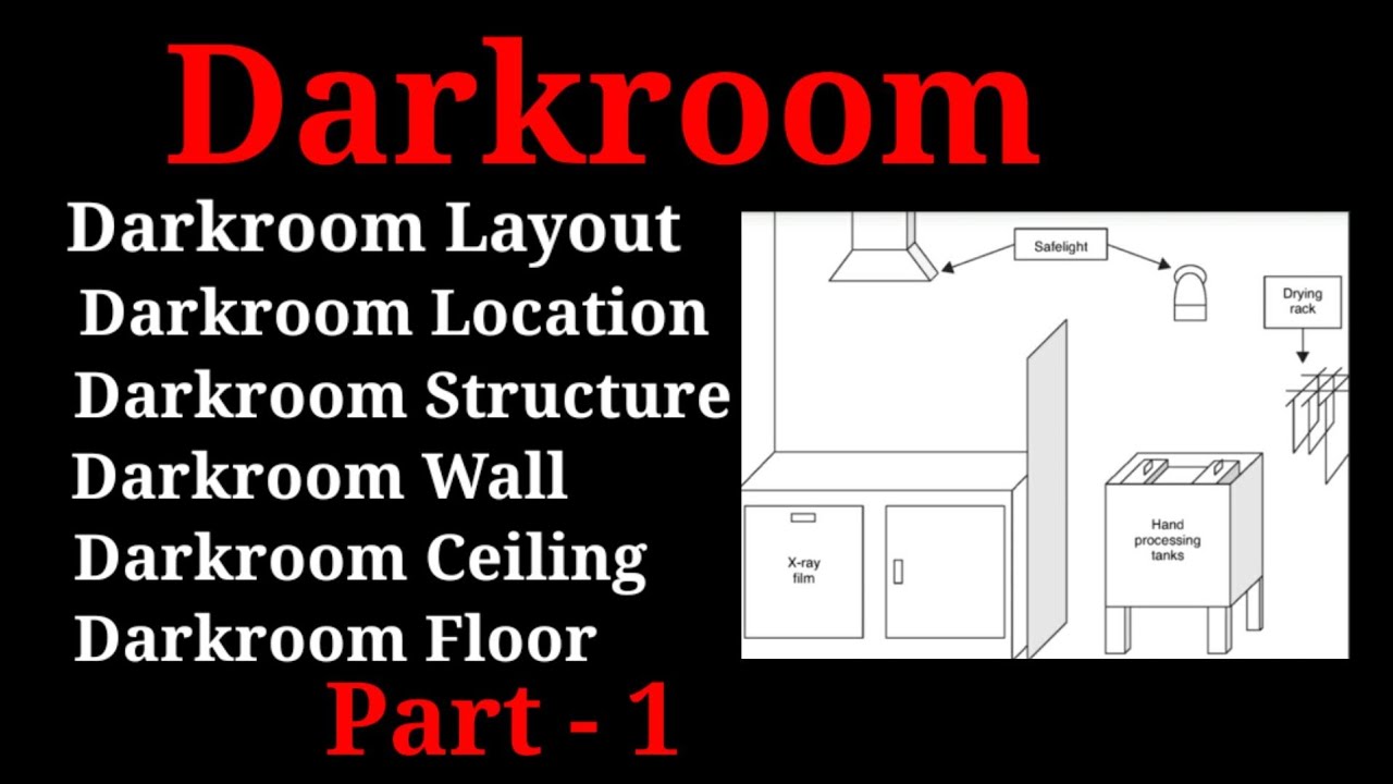 Darkroom in Radiography # Radiology #|  layout Processing room ||By BL Kumawat