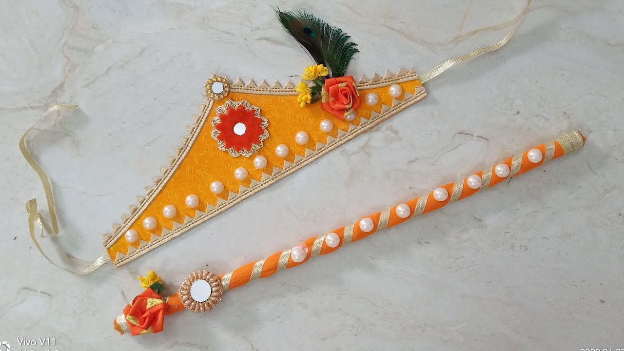 इस #जन्माष्टमी बच्चों के लिए #मुकुट और #बांसुरी बनाएं घर पर | #CraftLas