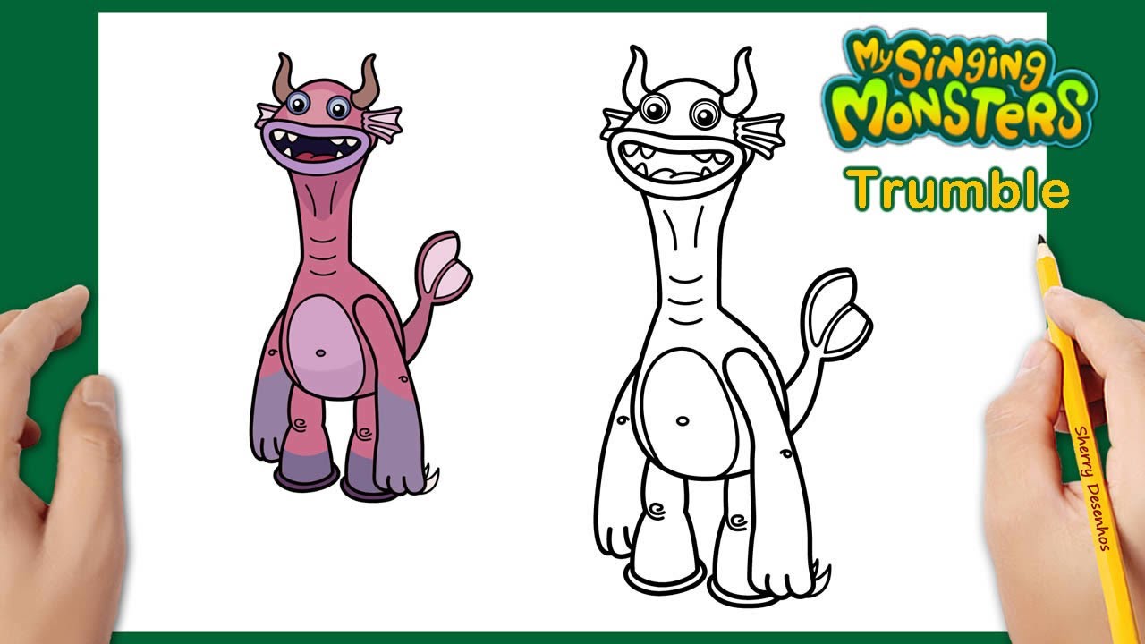 Como Desenhar My Singing Monsters Trumble | How to draw My Singing Monsters Trumble