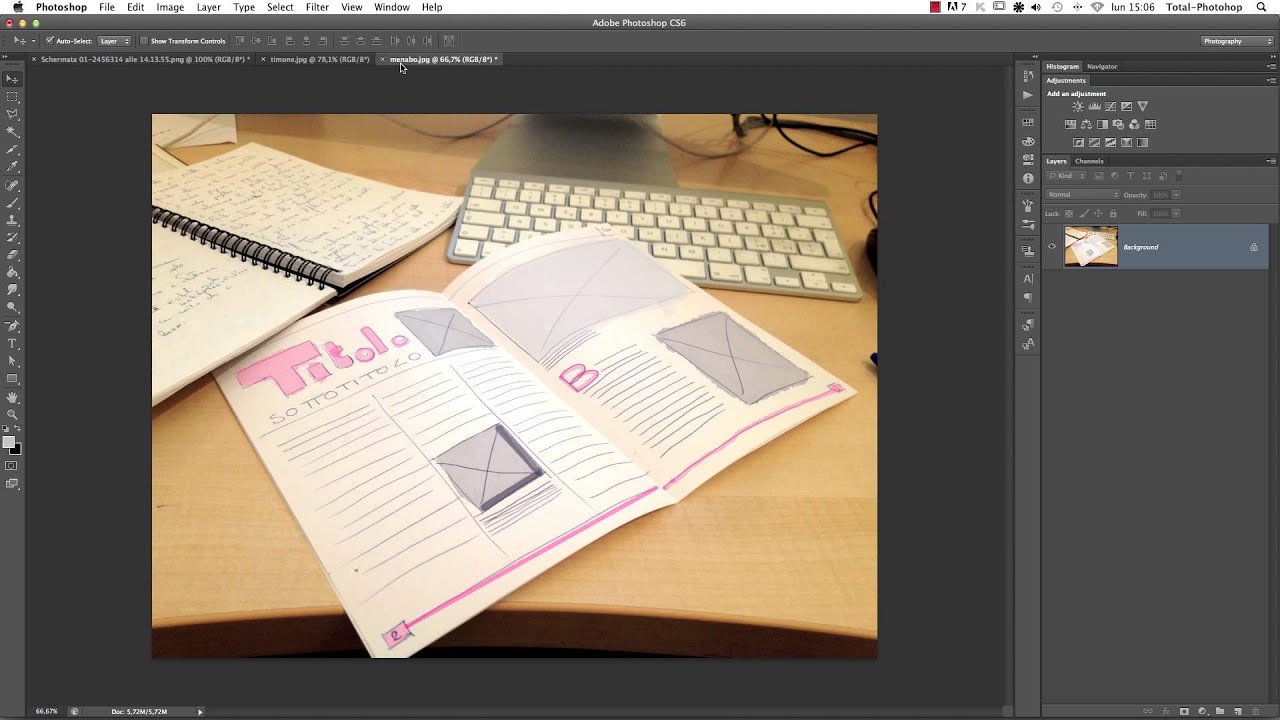 Corso di grafica - Visualizzare il progetto grafico con Menabò e Timone