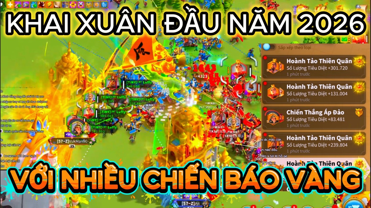 Khai Xuân Đầu Năm Với Nhiều Chiến Báo Vàng - Nguyên Năm DC Không Cần Phải Xóa Chiến Bảo Nữa? :)))