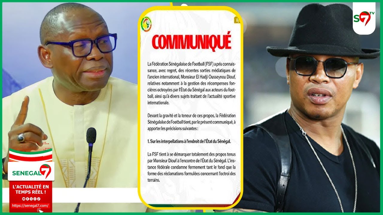 Sortie Diouf, Communiqué FSF: SESAG recadre Dioufy