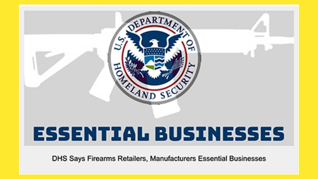 Firearms Industry Declared Essential Businesses by Trump Admin & DHS / Breaking News With Ammoland