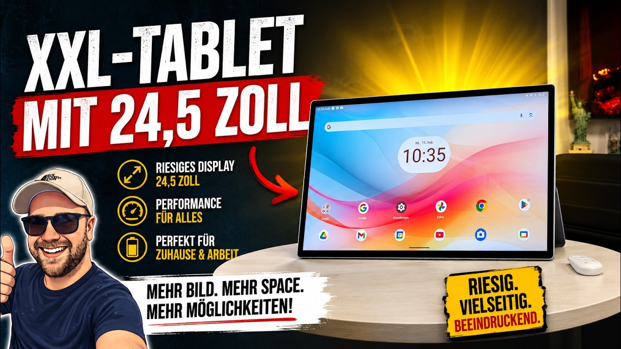 KTC A25Q5 im Test – Riesiger Android-Touchscreen mit Akku! Sinnvoll oder Spielerei?