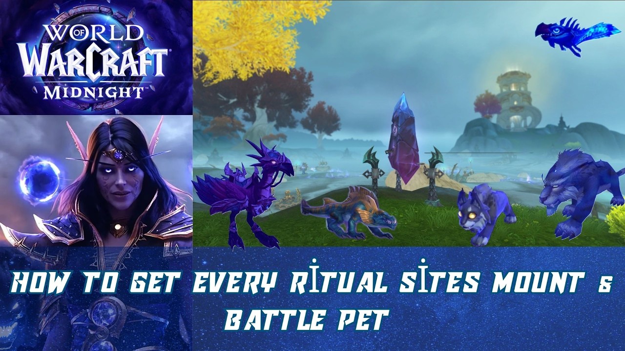 How to Get Every Ritual Sites Mount & Battle Pet from Daggerspine Point and Broken Throne | Midnight