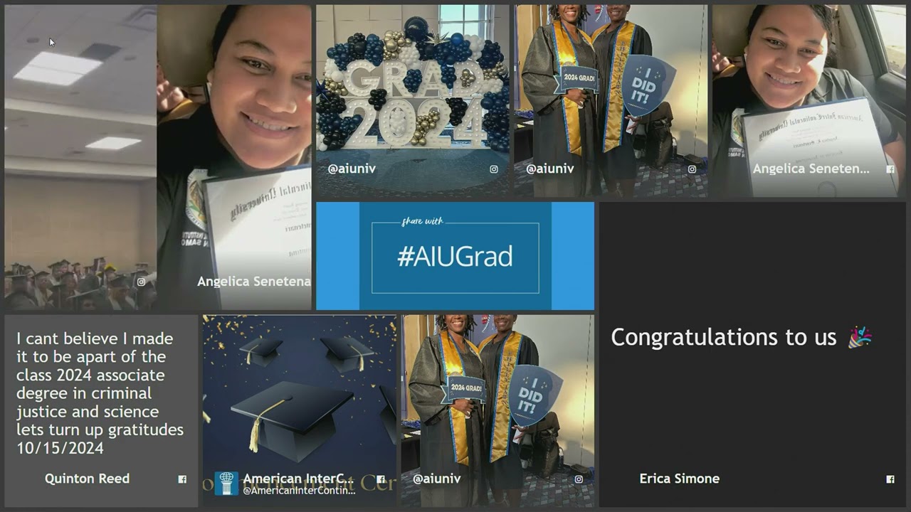 2024 aiu afternoon commencement ceremony