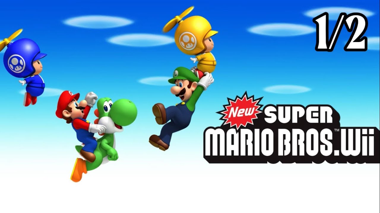 VOD 100% New Super Mario Bros.Wii 1/2