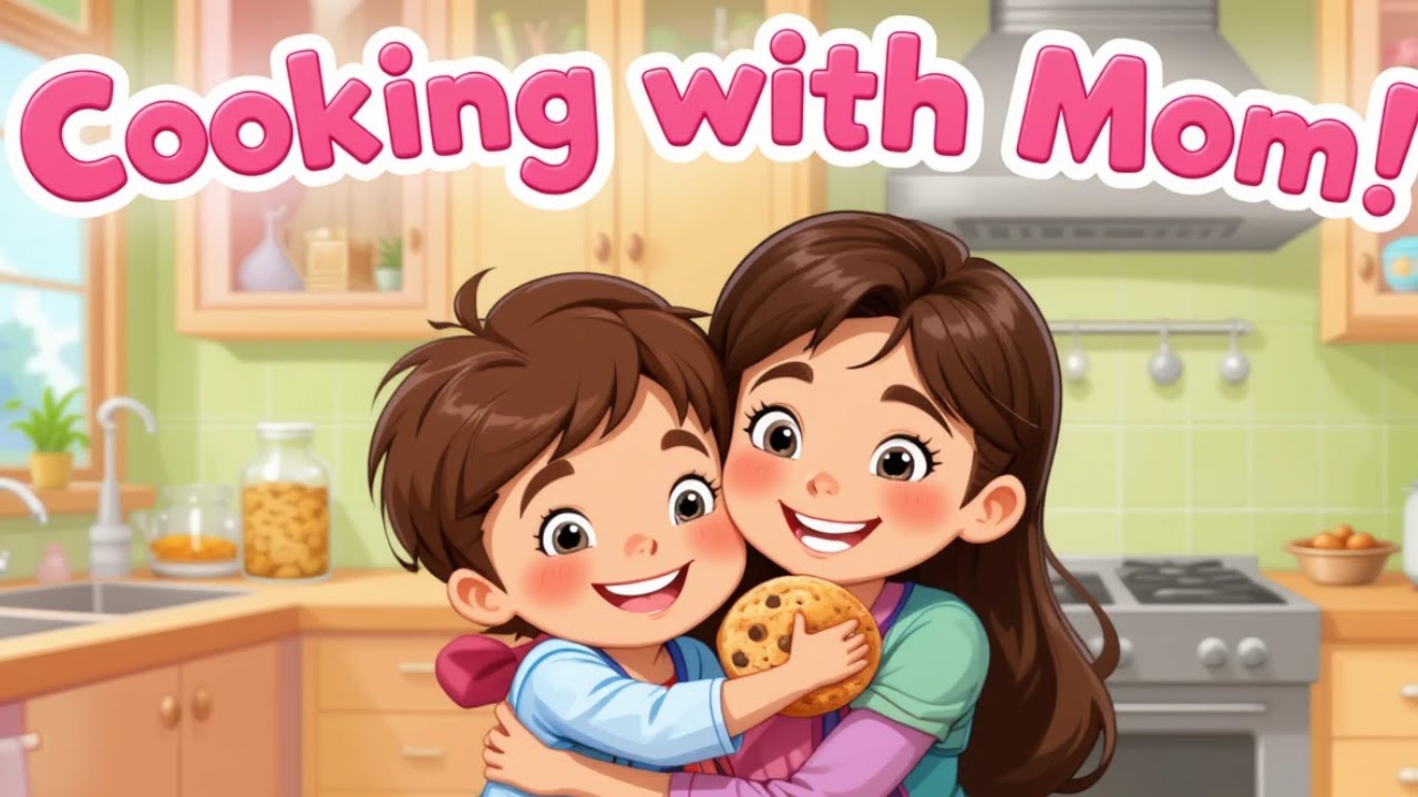 Cooking with Mom | Fun Kids Song & Animation | Baking Cookies