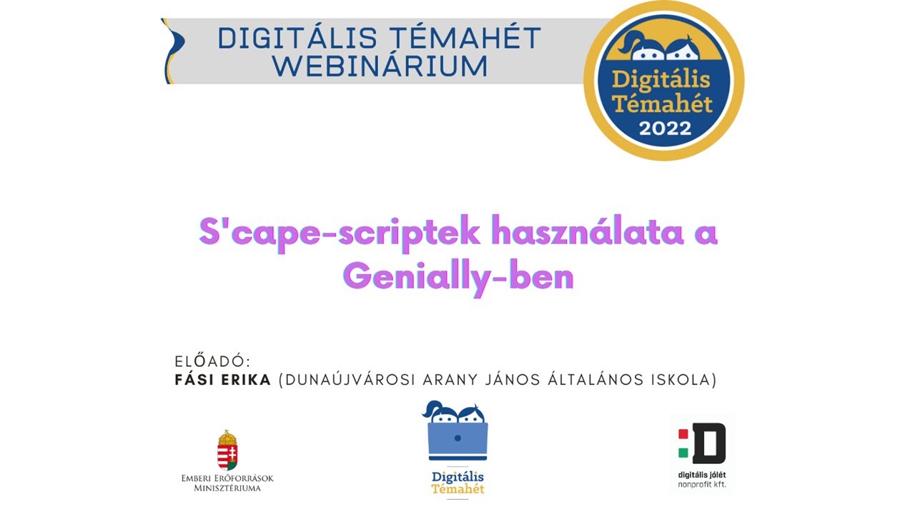 S'cape-kódok a Genially-ben