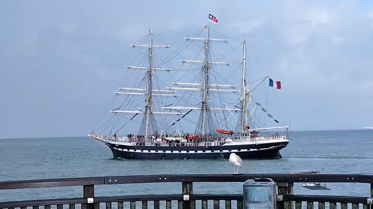 Le Belem quitte Calais pour Portsmouth 2/9/2025