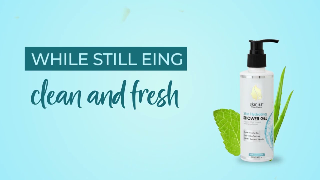 Skiniss Hydrating Daily Shower Gel: Get Soft, Smooth, And Glowy Skin!🍃 | 100% natural shower gel