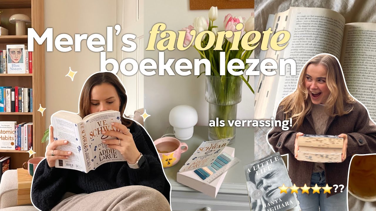 stiekem @merellogemann haar favoriete boeken lezen (spoilervrije leesvlog & Merel verrassen!) 🩷