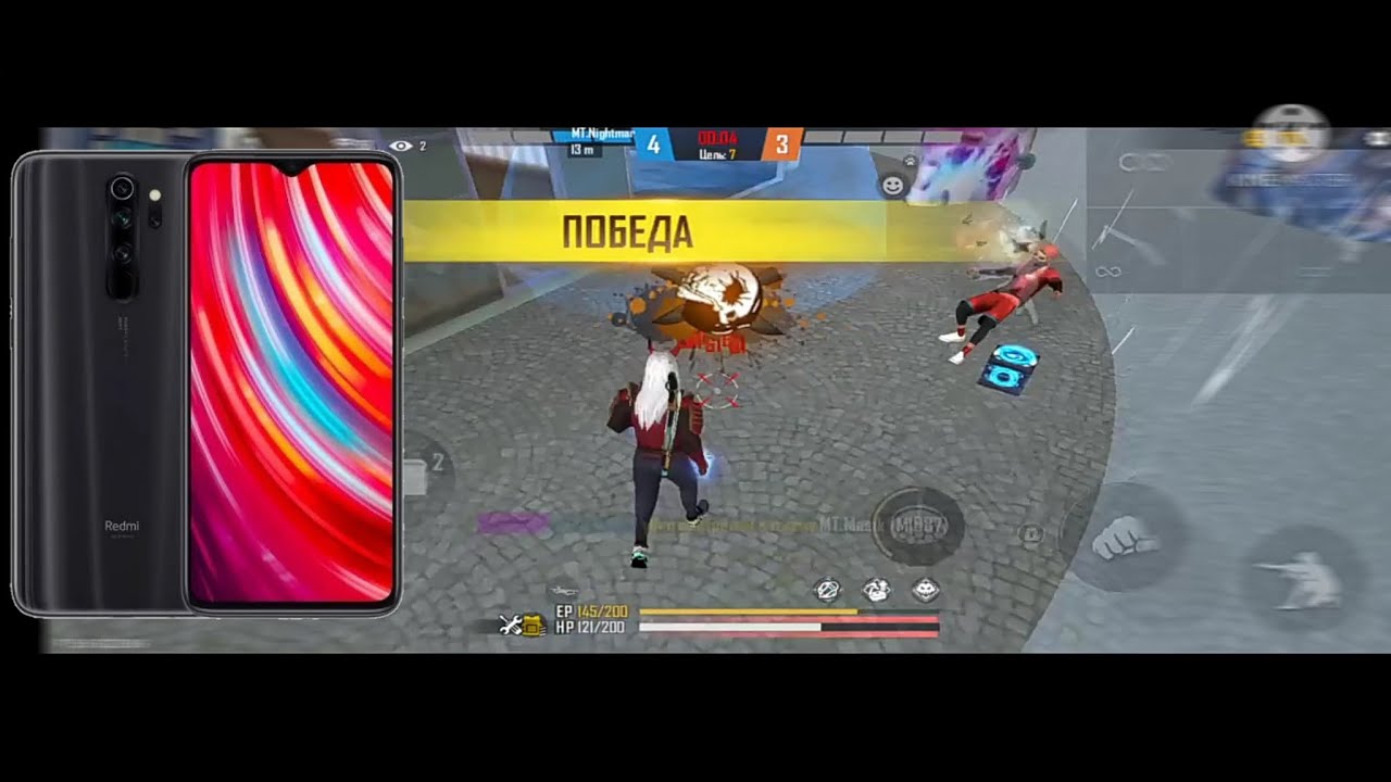 🔥Free Fire Highlights Xiaomi Redmi Note 8 Pro ⚡ 700Dpi
