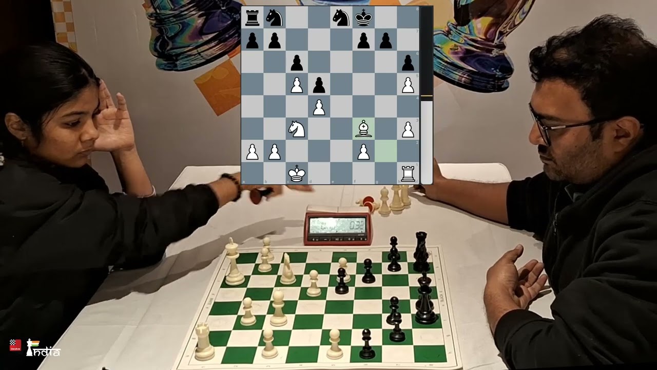 When you forget about the clock in a Blitz game - Sunetra Dey vs Sayantan Dutta